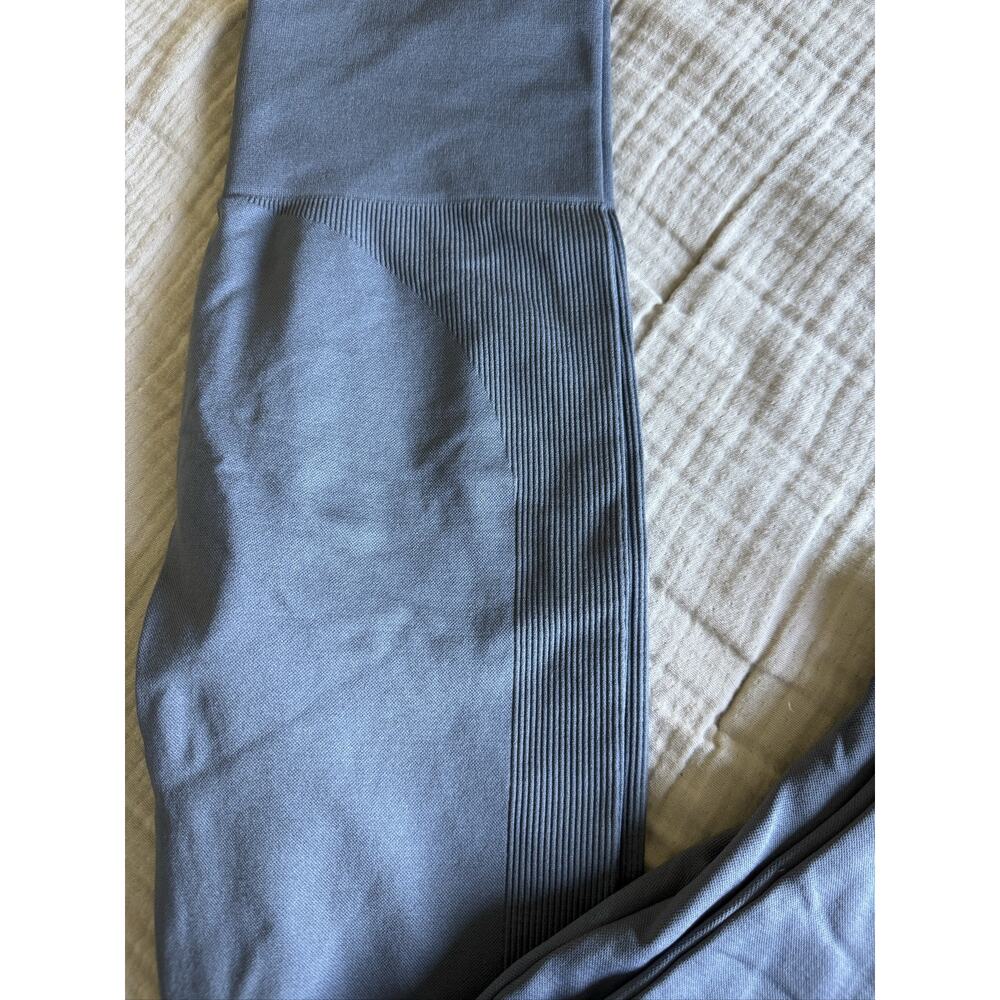 SET Active Sculptflex High Rise Seamless Yoga Gym Gray Blue Leggings Size Medium - Picture 6 of 13